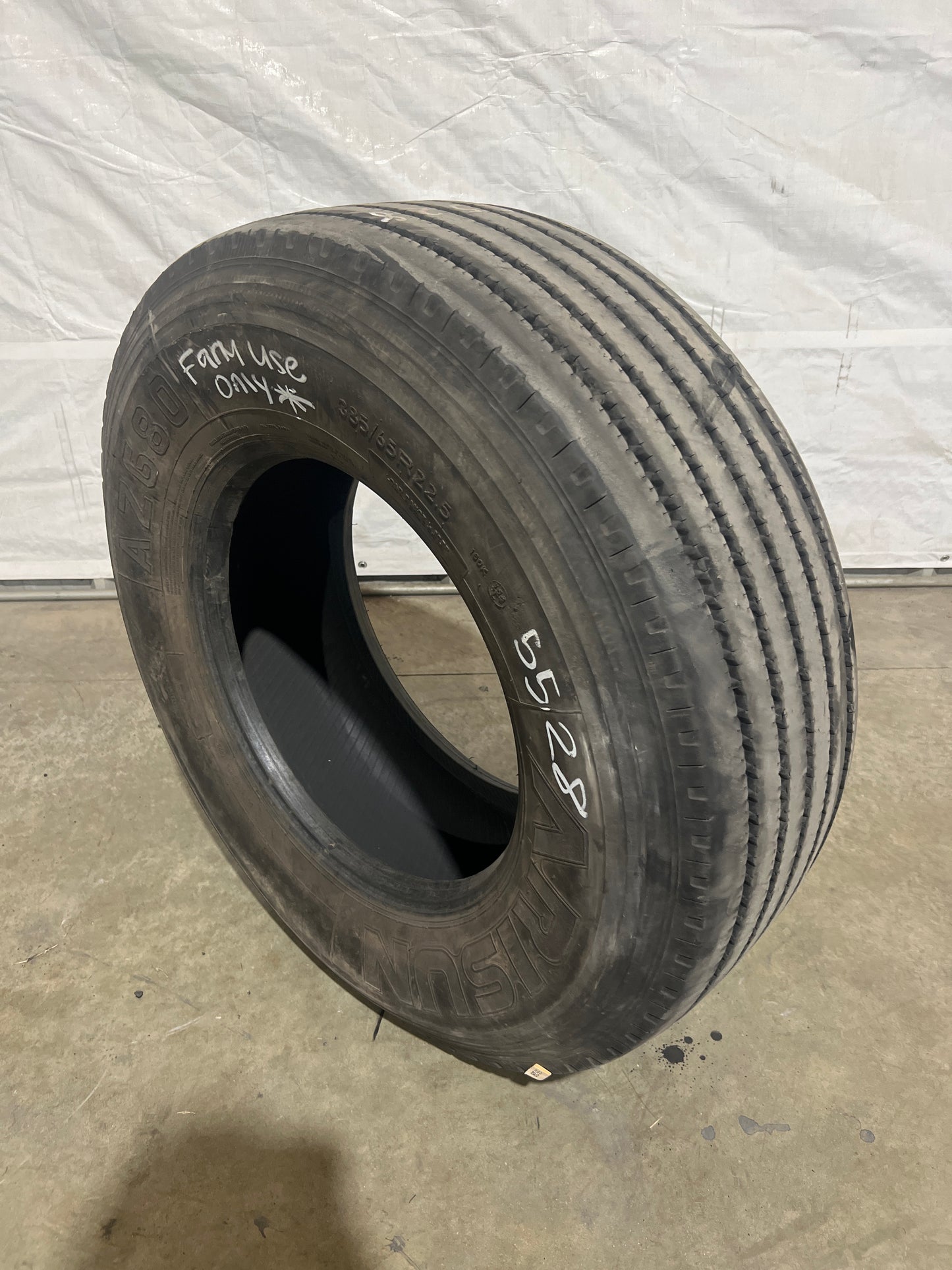 385/65R22.5 ARISUN AZ680 **FARM USE ONLY** #5528