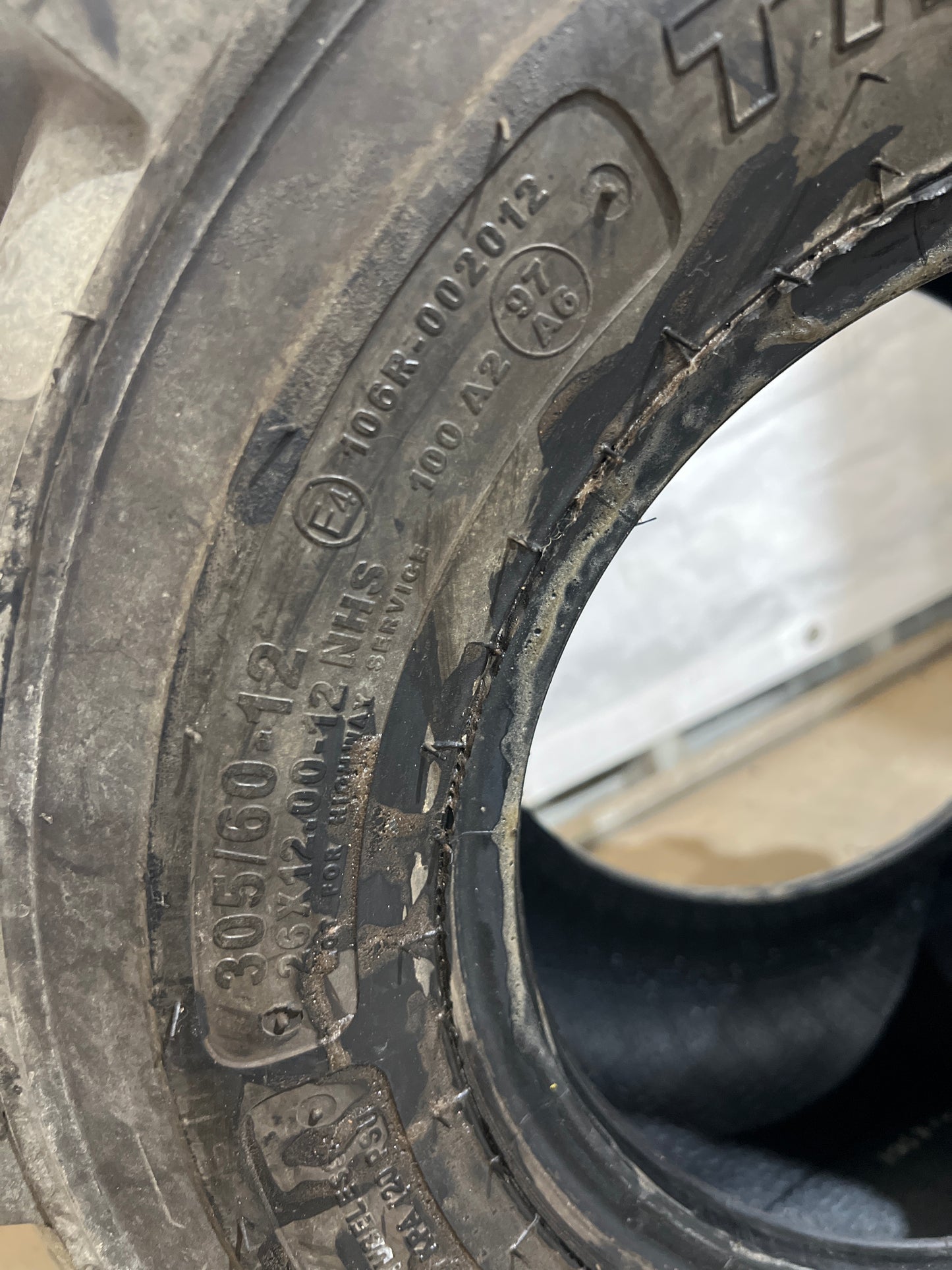 26X12.00-12 (305/60-12) CARLISLE TRAC CHIEF #5333