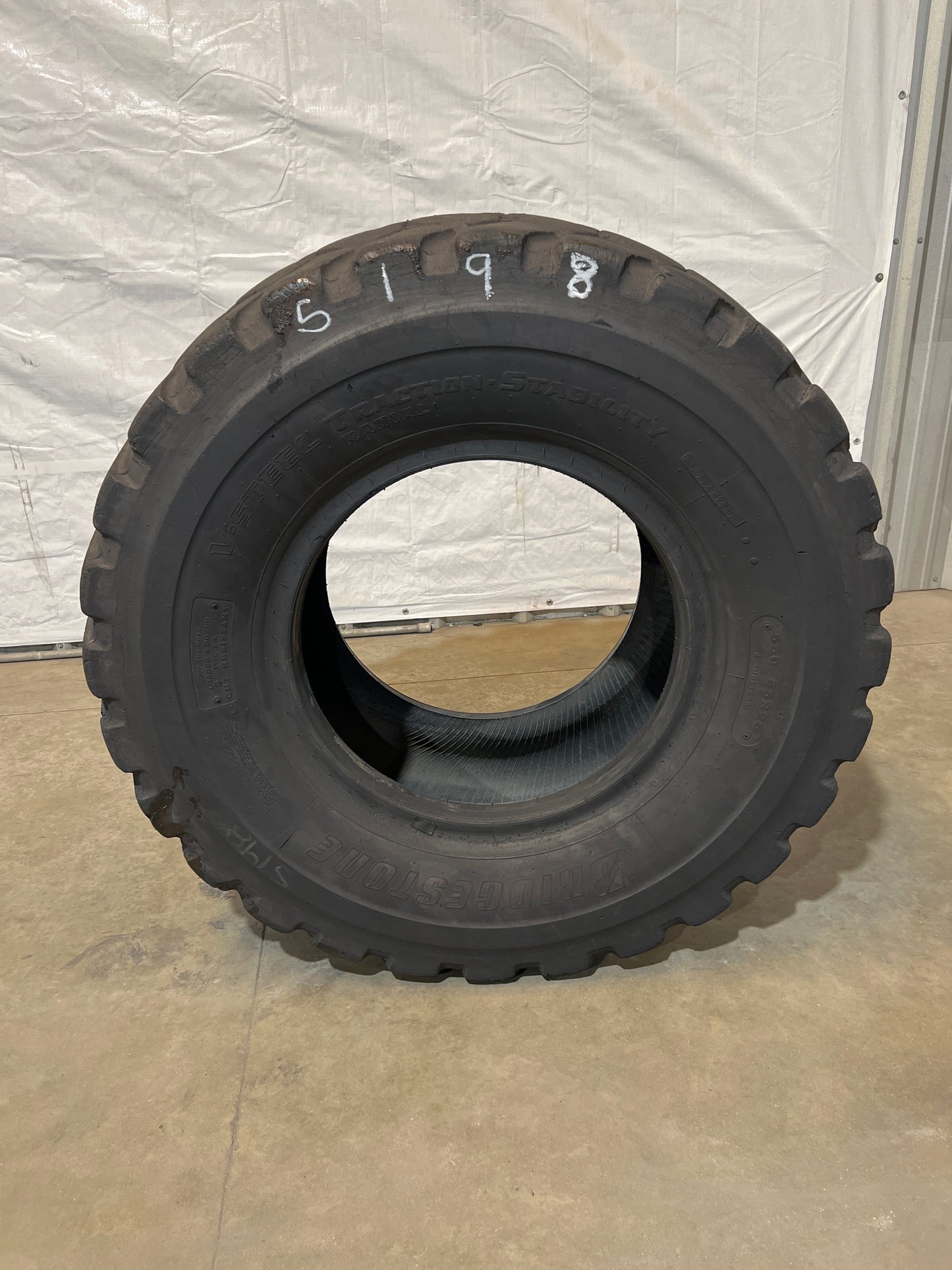 550/65R25 (20.5R25) BRIDGESTONE V-STEEL L TRACTION TL #5198