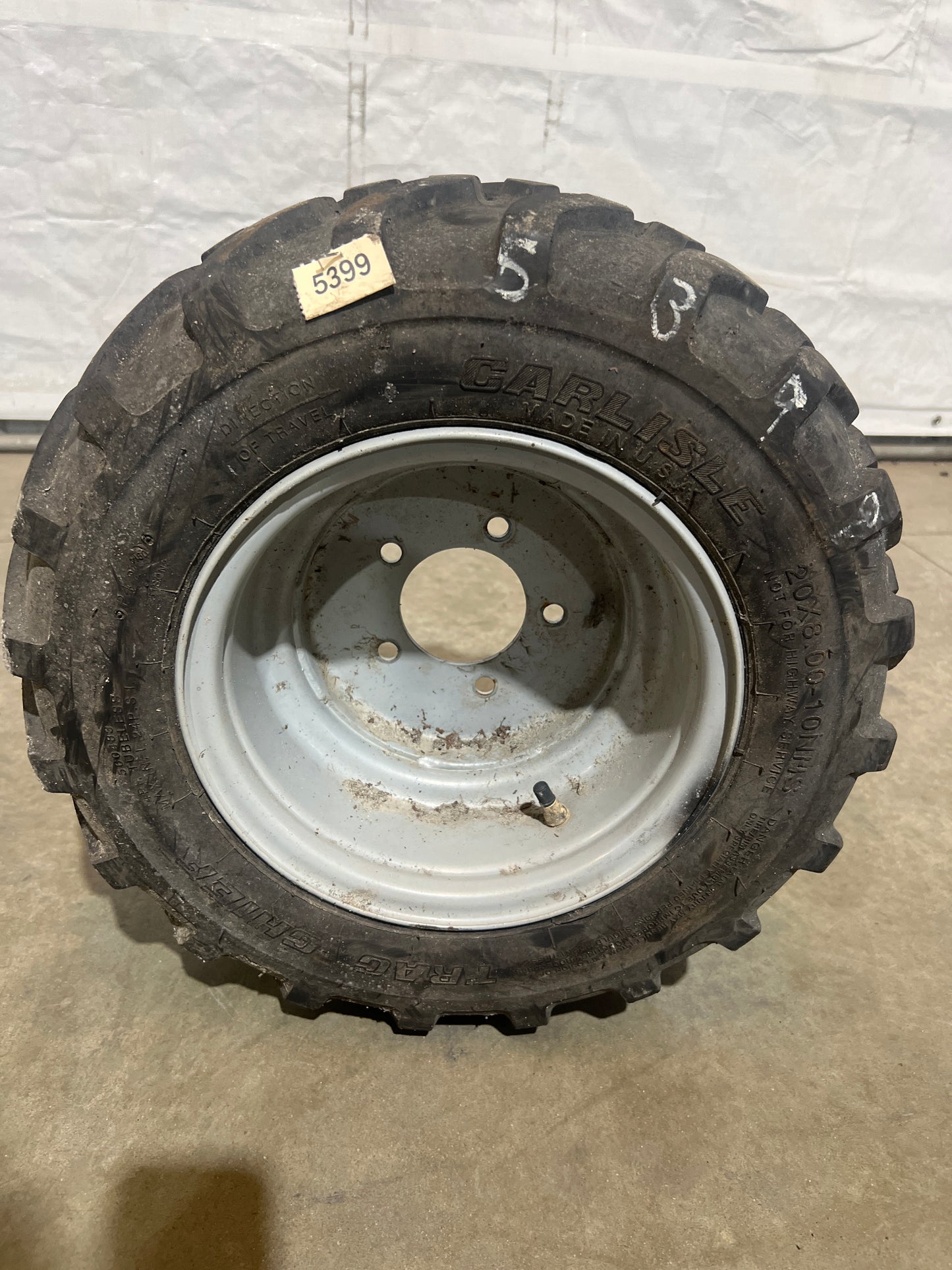 20X8.00-10 NHS CARLISLE TRAC CHIEF #5399