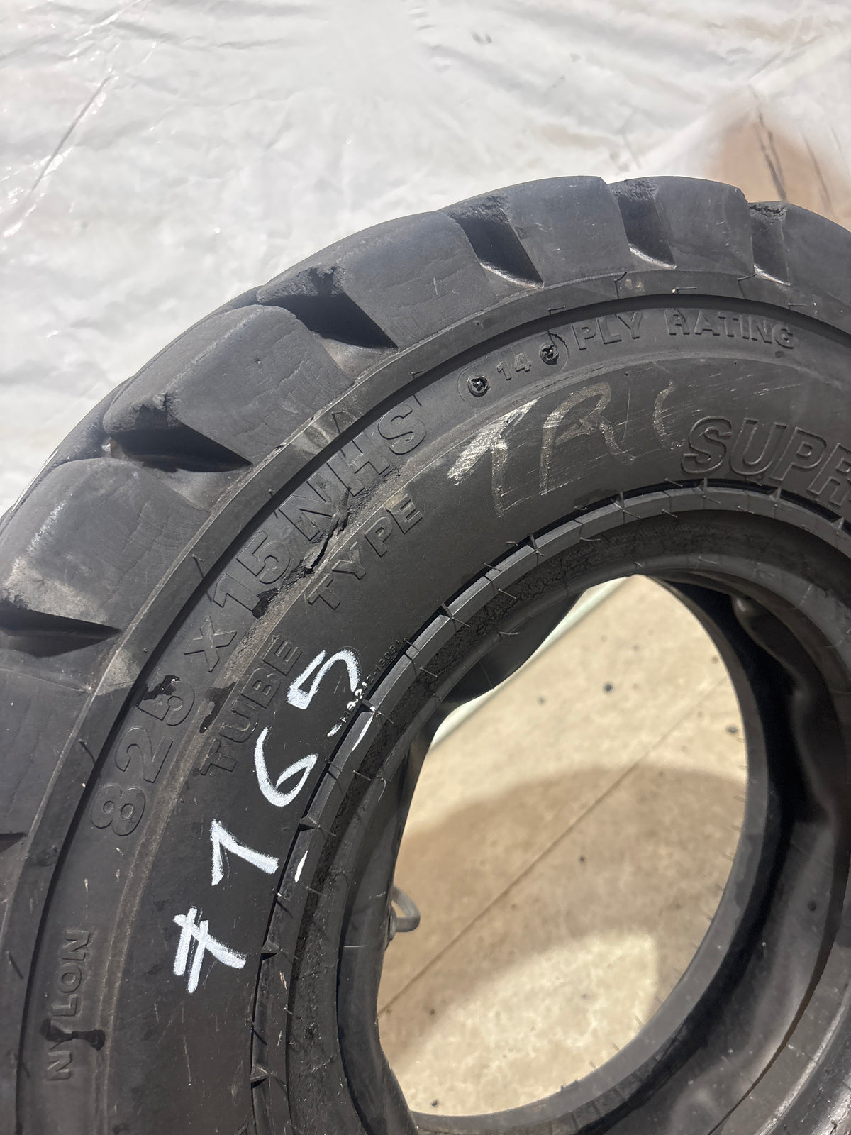 8.25-15 SUPER SIDEWALL 14 PLY #7165