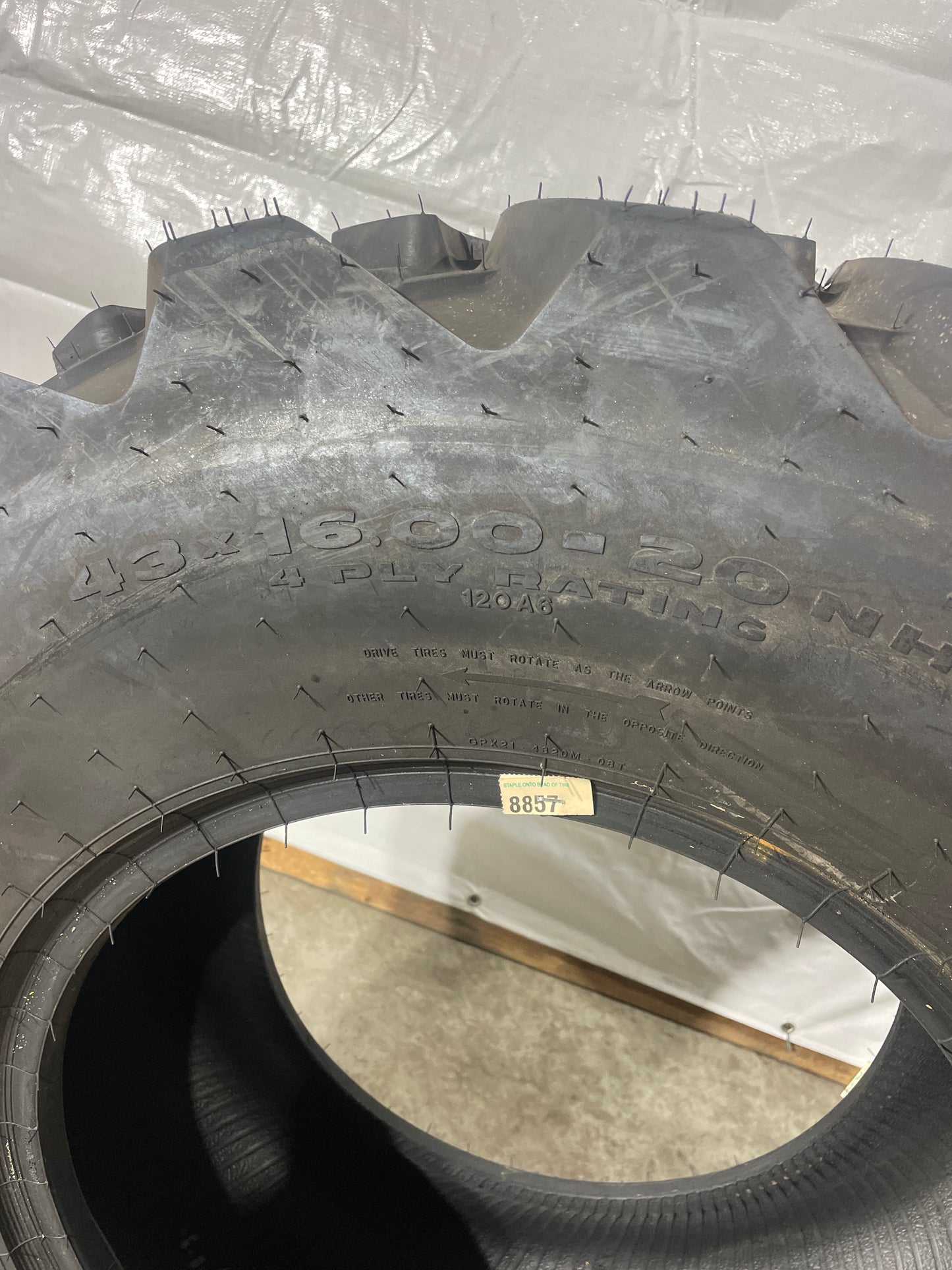 43x16.00-20 GALAXY THE MARTHONER #8857