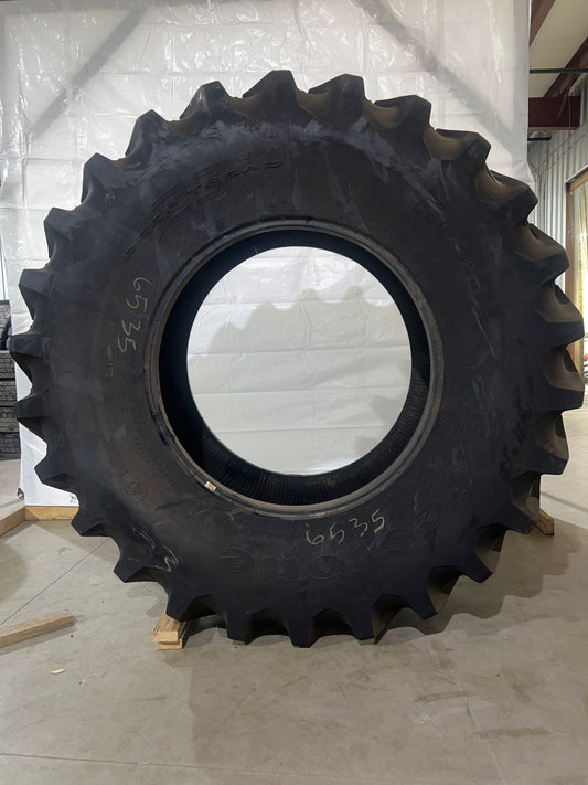650/85R38 FIRESTONE DEEP TREAD 23° R-1W 91% TREAD REMAINING #6535