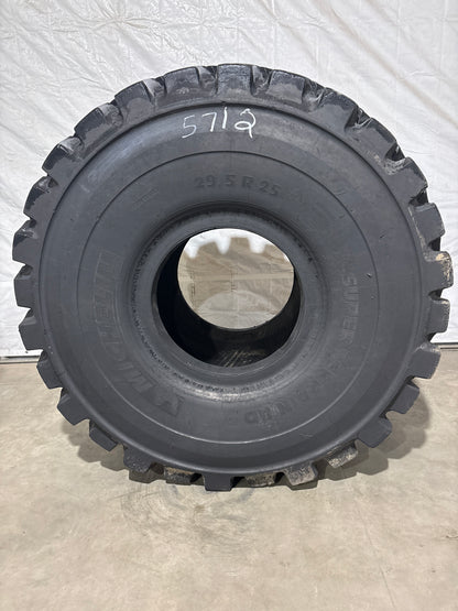 29.5R25 MICHELIN X-SUPER TERRAIN ARTICULATED DUMP TRUCK TIRE #5712