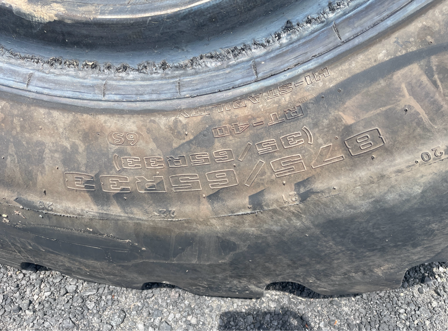 35/65R33 GOODYEAR RT-4D UNISTEEL