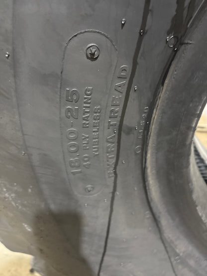 18.00-25 BRIDGESTONE EXTRA TREAD TUBELESS 10 PLY #5996