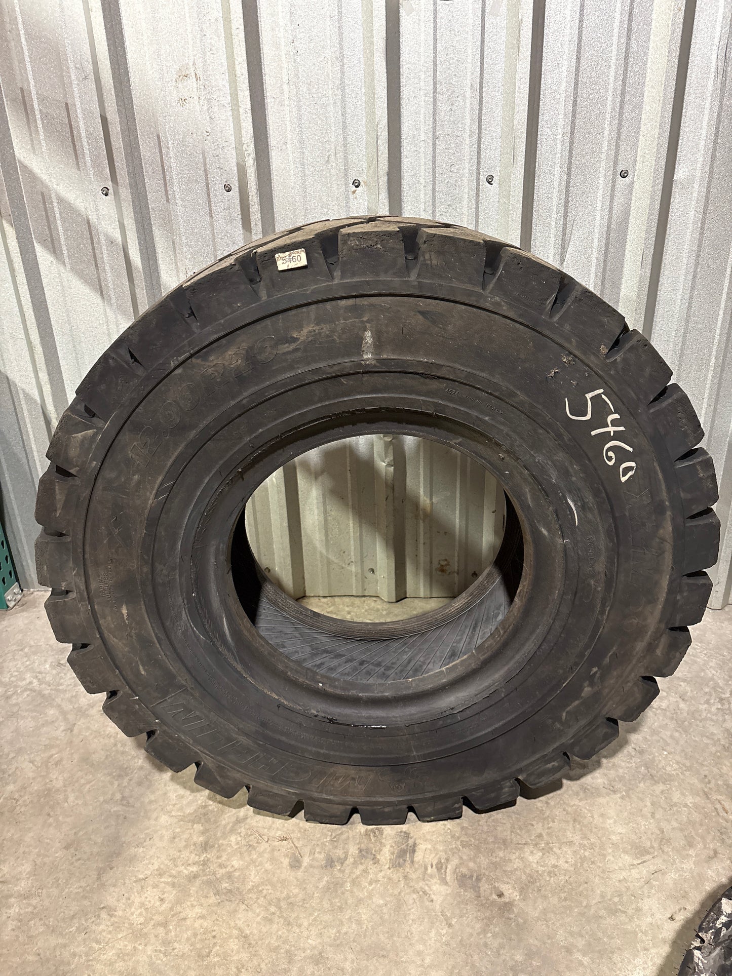 12.00R20 MICHELIN STABIL'X XZM RADIAL FORKLIFT TIRE #5460