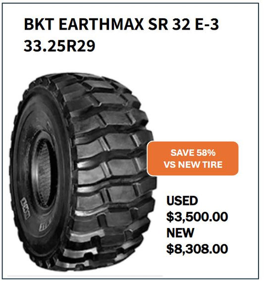 33.25R29 BKT EARTHMAX SR 32 #5228