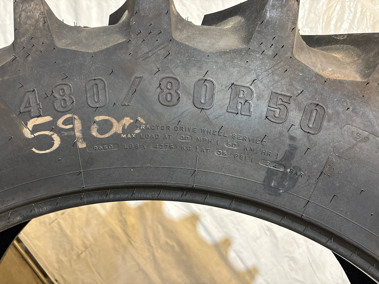 480/80R50 FIRESTONE RADIAL DEEP TREAD 23° #5900