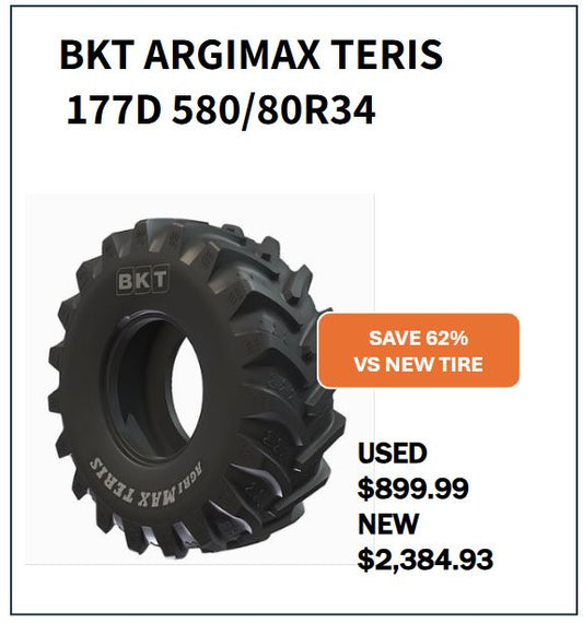 580/80R34 BKT ARGIMAX TERIS #6567