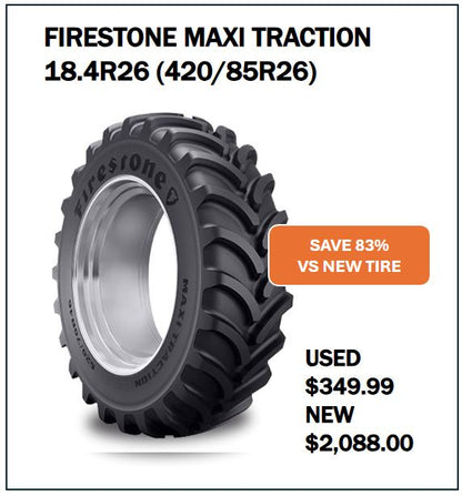 18.4R26 (420/85R26) FIRESTONE MAXI TRACTION #6959