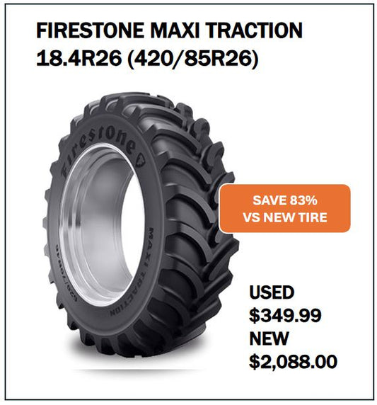 18.4R26 (420/85R26) FIRESTONE MAXI TRACTION #6959