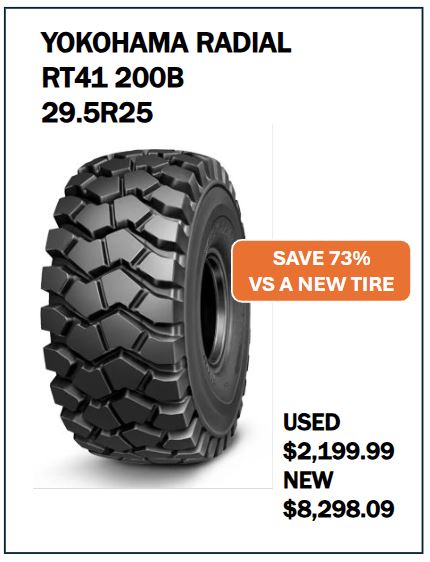 29.5R25 YOKOHAMA RT41 #7007