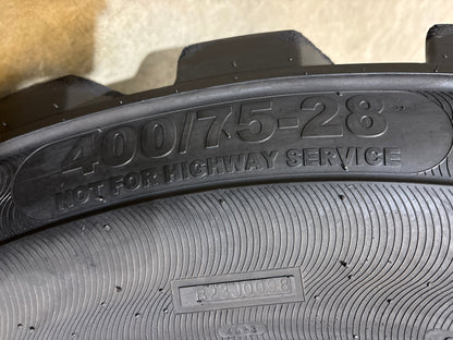 400/75-28 BLACKSMITH LIGHTNING BIAS TELEHANLER TIRE #5811
