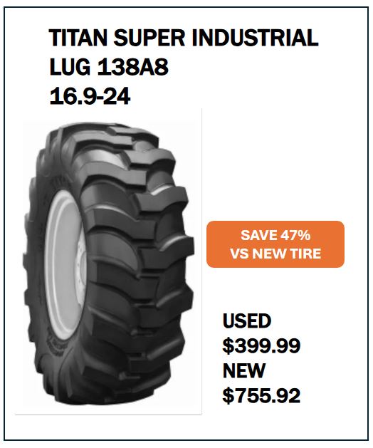 16.9-24 TITAN SUPER IND LUG (16.9R24) #8157