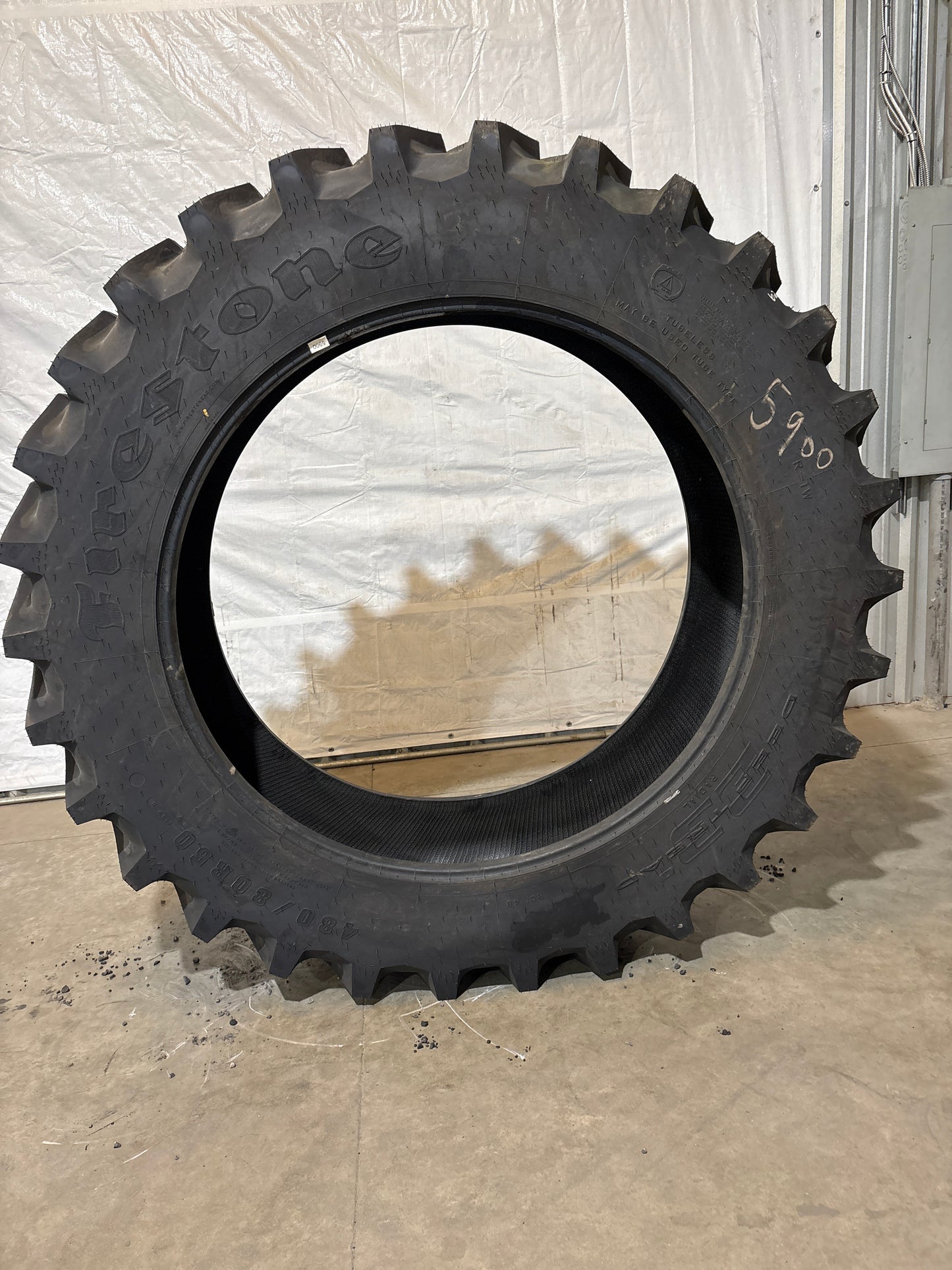 480/80R50 FIRESTONE RADIAL DEEP TREAD 23° #5900