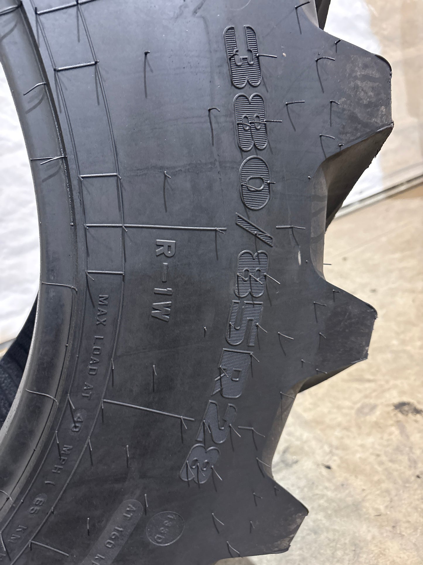 380/85R28 FIRESTONE PERFORMER EVO R-1W 133D TRACTOR TIRE #5755