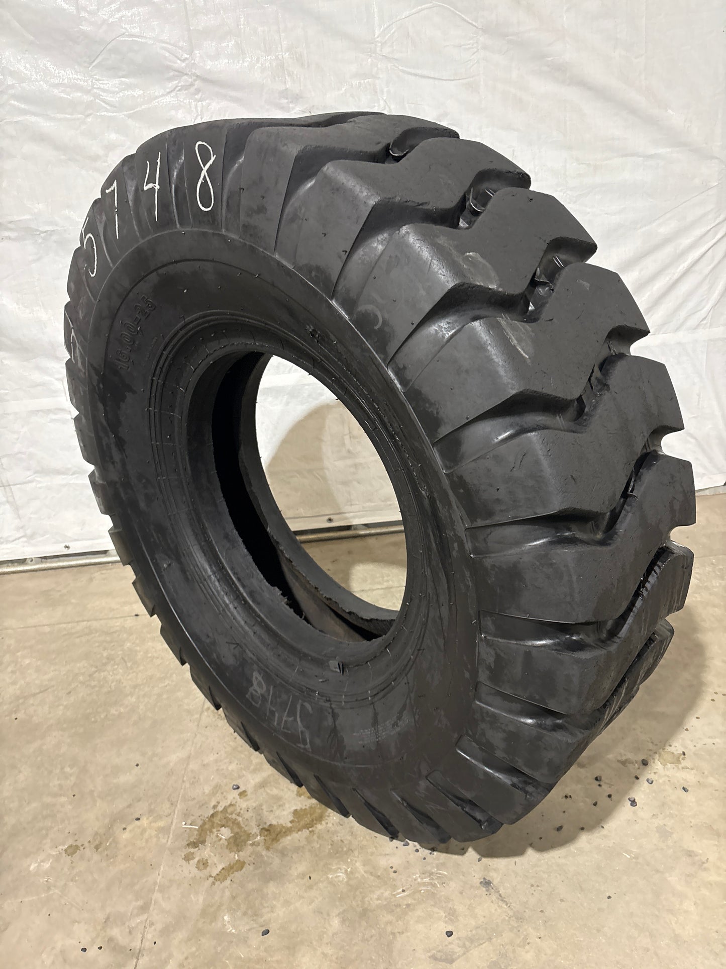 16.00-25 SUPER A HEAVY DUTY BIAS PLY OFF ROAD TIRE #5748