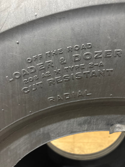 29.5R25 FIRESTONE VERSA BUILT ALL PURPOSE E-3/L-3 LOADER TIRE #5966