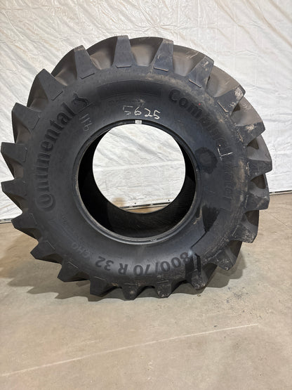 USED 800/70R32 CONTINENTAL COMBINE MASTER #5625