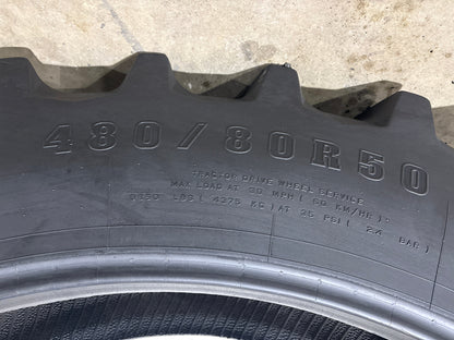 480/80R50 FIRESTONE DEEP TREAD 23° R-1W 159B AG TIRE #5749