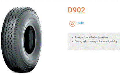 8.25-15 DEESTONE D902 14 PLY