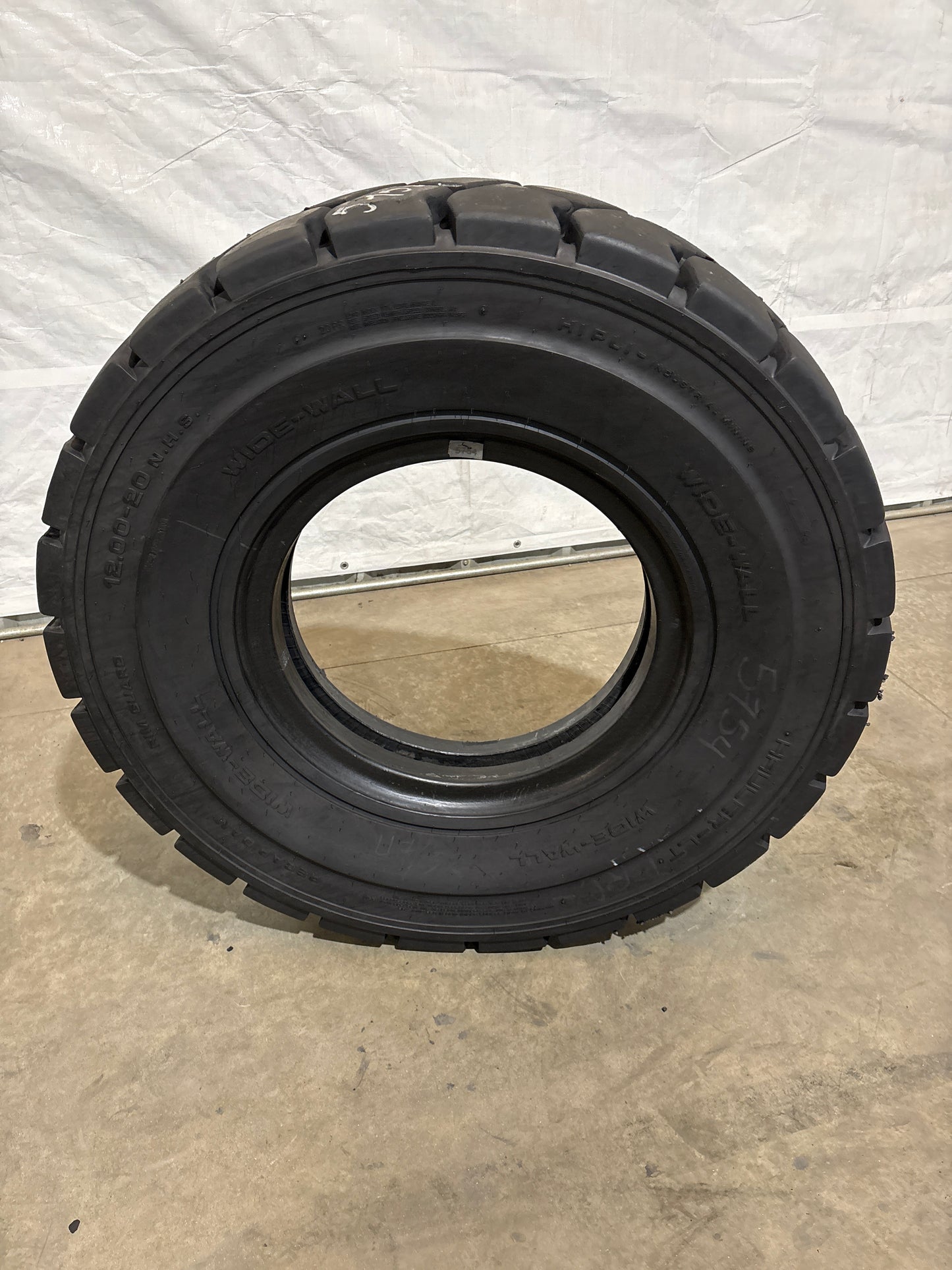12.00-20 SOLIDEAL WIDEWALL HAULER LT INDUSTRIAL PNEUMATIC TIRE #5754