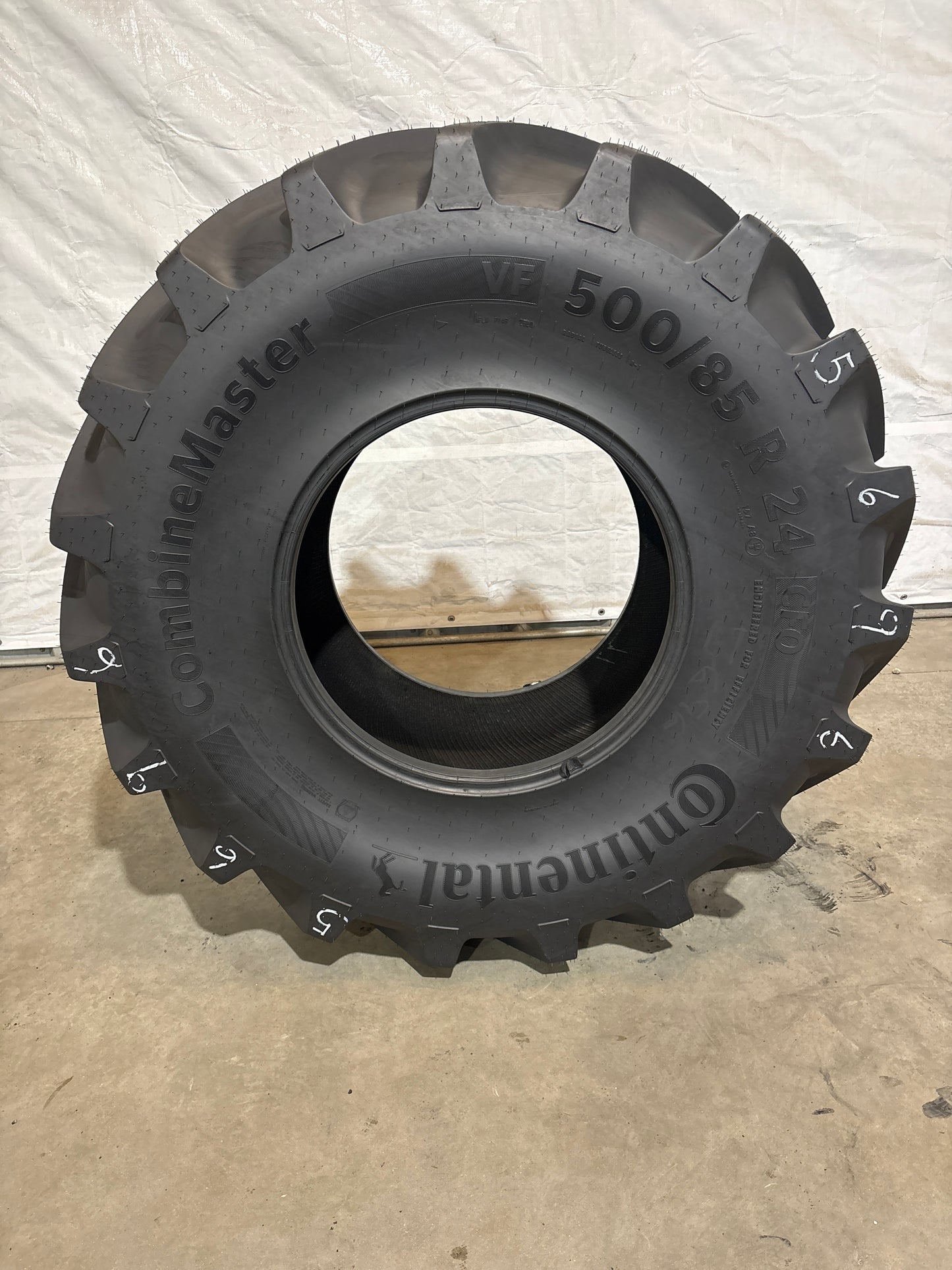 VF 500/85R24 CONTINENTAL COMBINE MASTER VF RADIAL COMBINE TIRE #5696