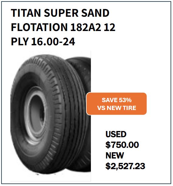 16.00-24 DT TITAN SUPER SAND FLOTATION #5166